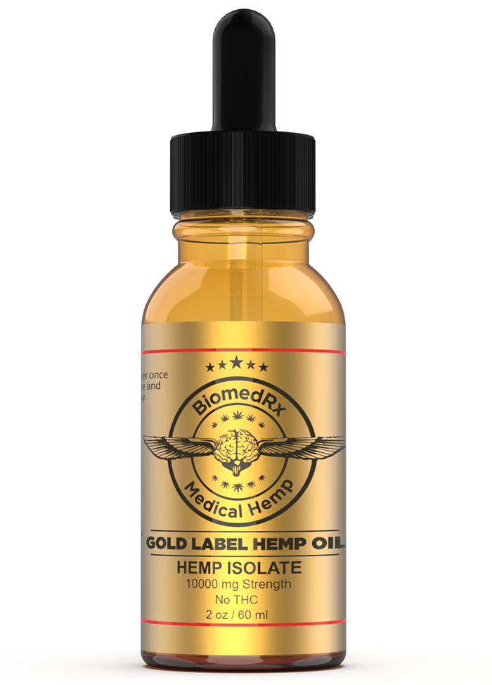 Gold Label Hemp CBD Oil 10000mg Strength
